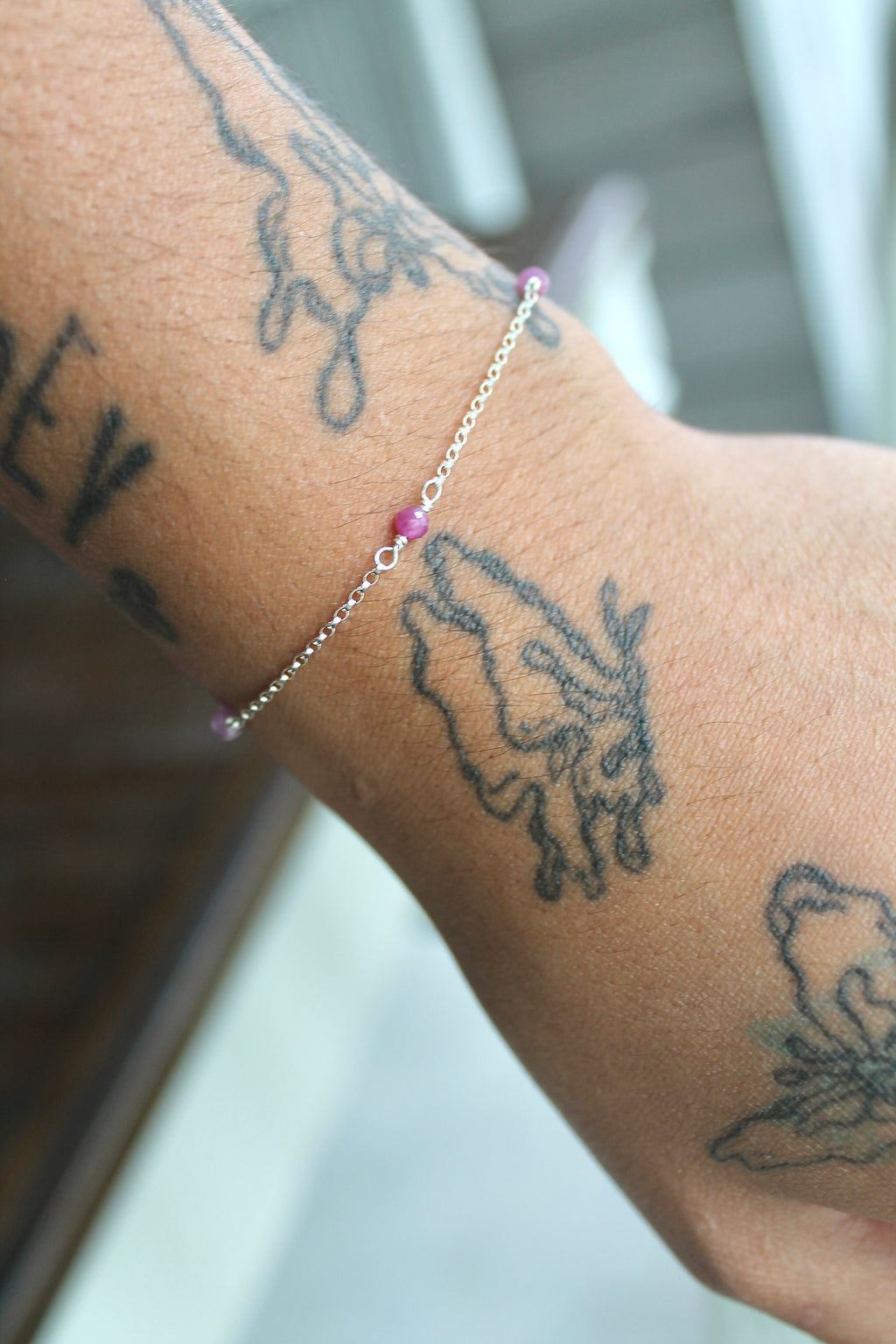 Multi Birthstone Bracelet - Ruby (July) - Passion