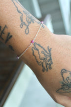 Multi Birthstone Bracelet - Ruby (July) - Passion