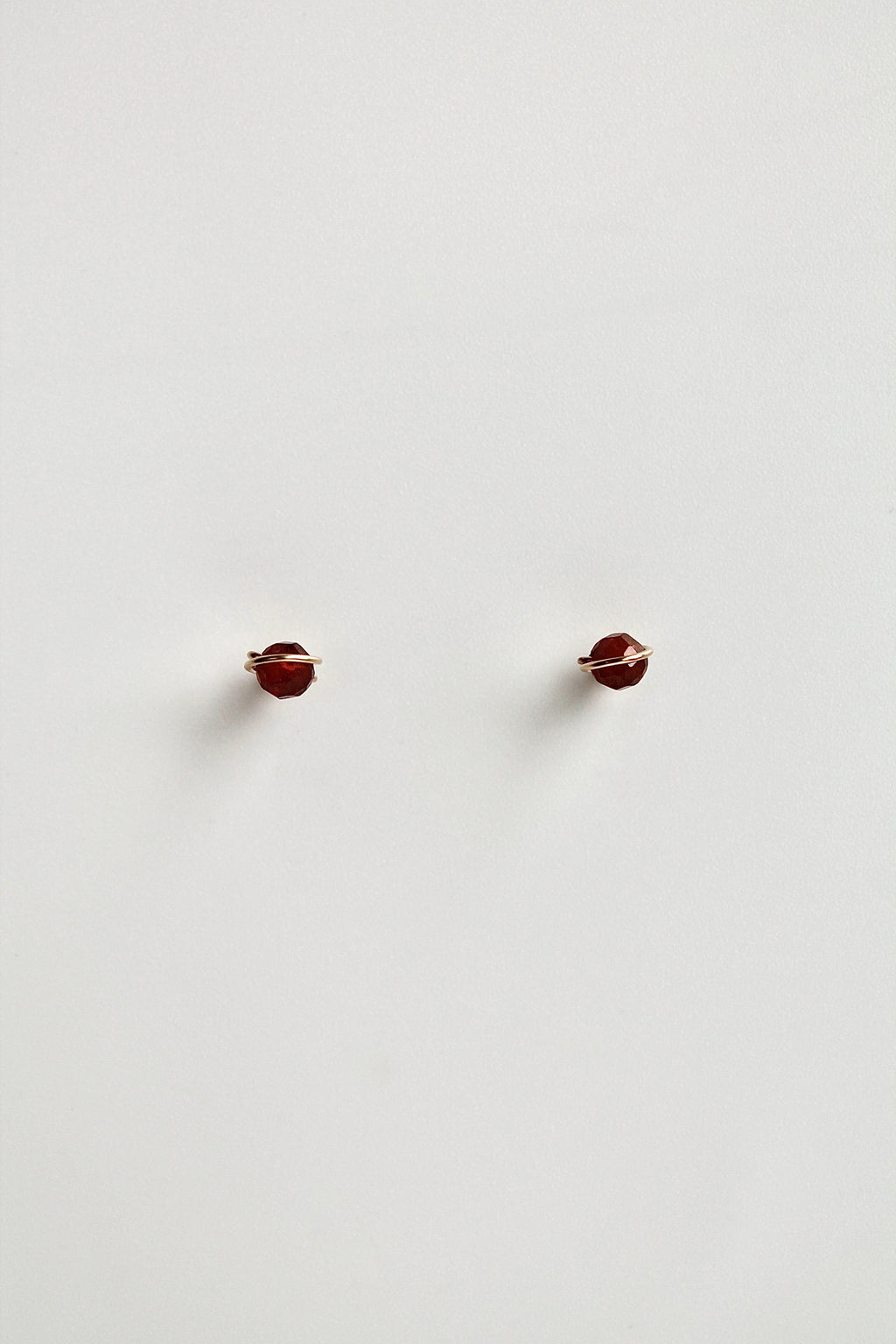 Birthstone Studs - Garnet (January) - Manifestation