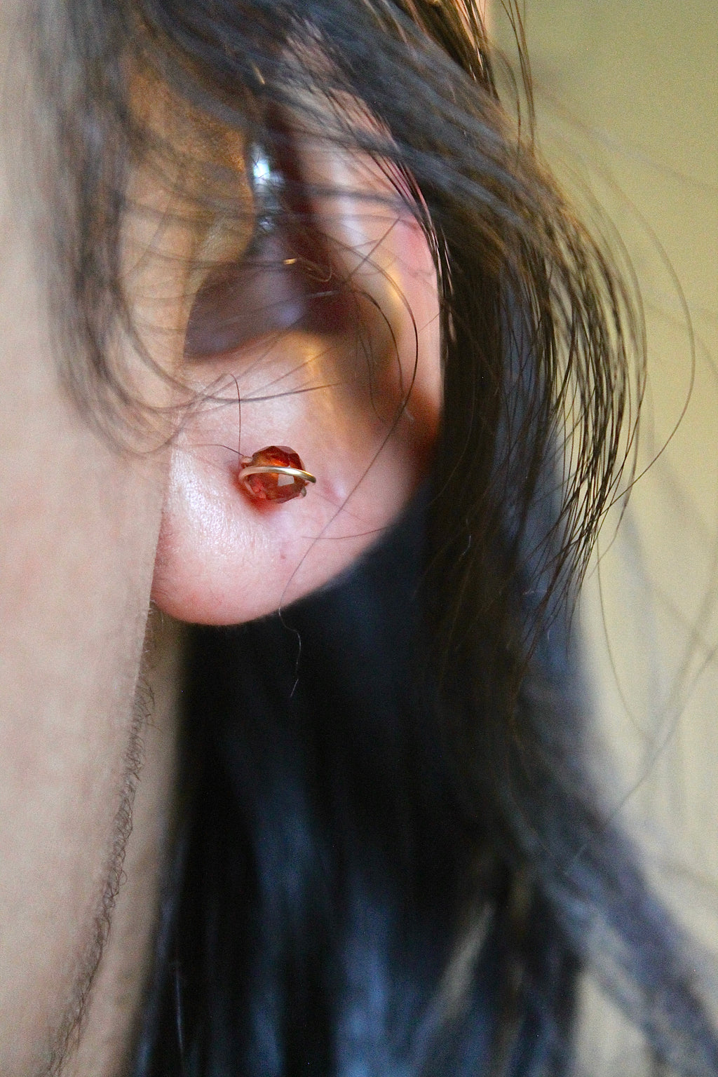 Birthstone Studs - Garnet (January) - Manifestation