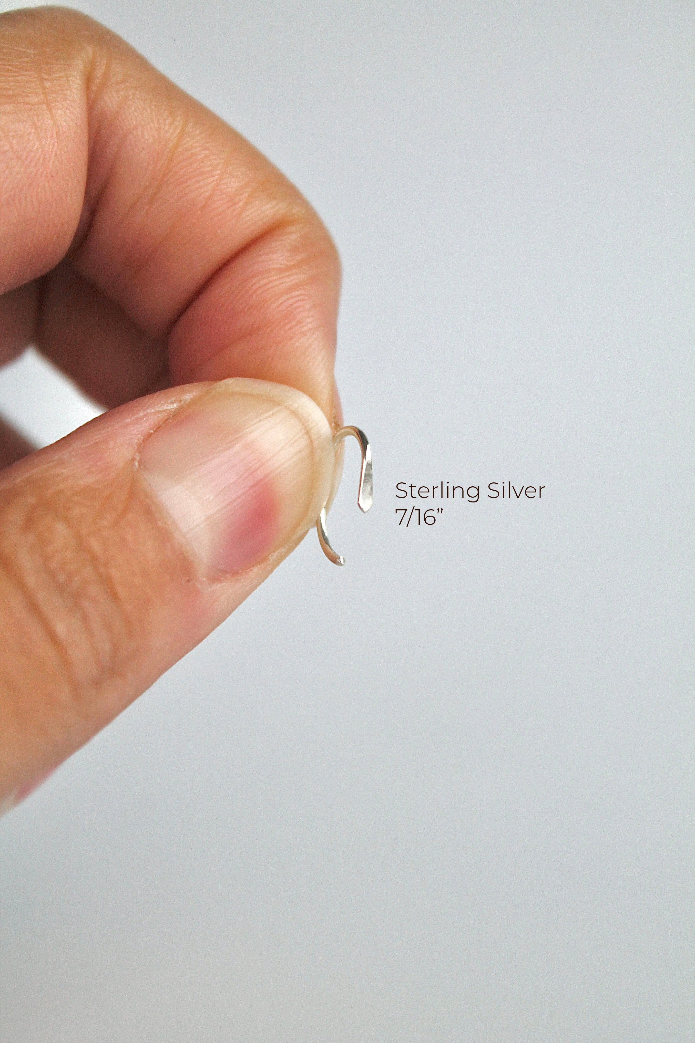 Hammered Sleeper Claw Studs