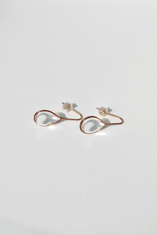 "April Showers" Large Resin Raindrop Threaders - 14k Gold Filled
