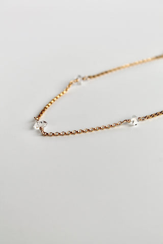 Bracelet multi-pierres de naissance - Diamant Herkimer (avril) - Lien Divin