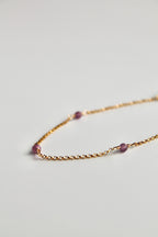 Pulsera con múltiples piedras de nacimiento: Rubí (julio) - Pasión