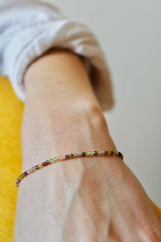 Bracelets extensibles en tourmaline