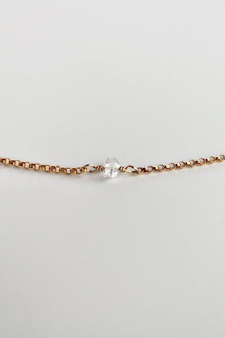 Bracelet multi-pierres de naissance - Diamant Herkimer (avril) - Lien Divin