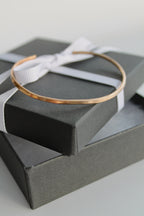 Hammered Open Bangle