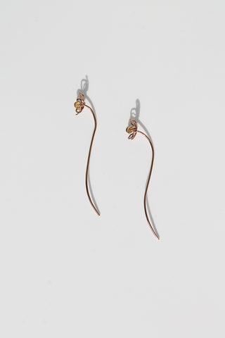 Daffodil & Citrine Threaders - 14k Gold Filled