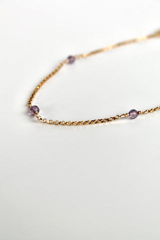 Bracelet multi-pierres de naissance - Améthyste (février) - Sérénité