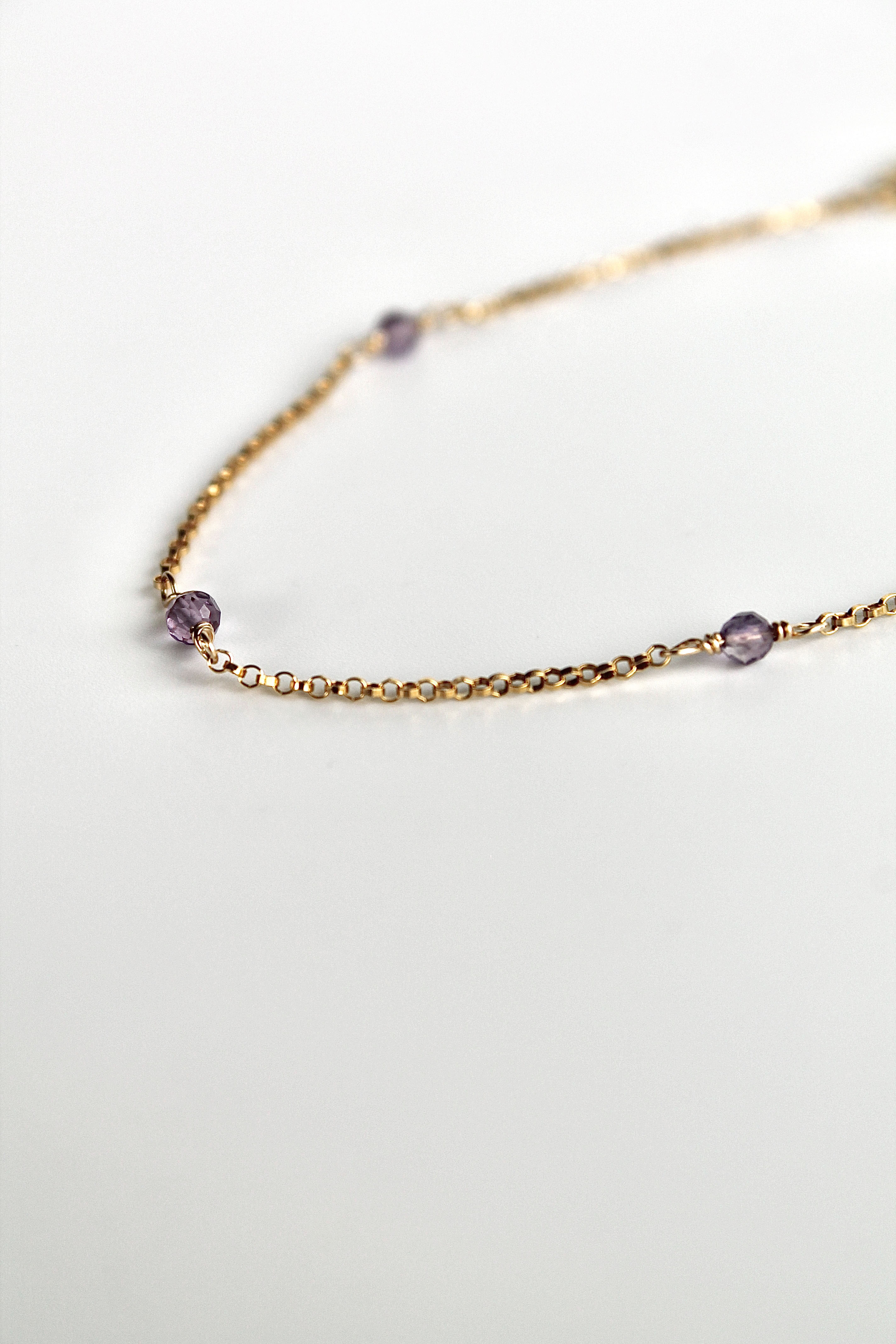 Multi Birthstone Bracelet - Amethyst (February) - Serenity