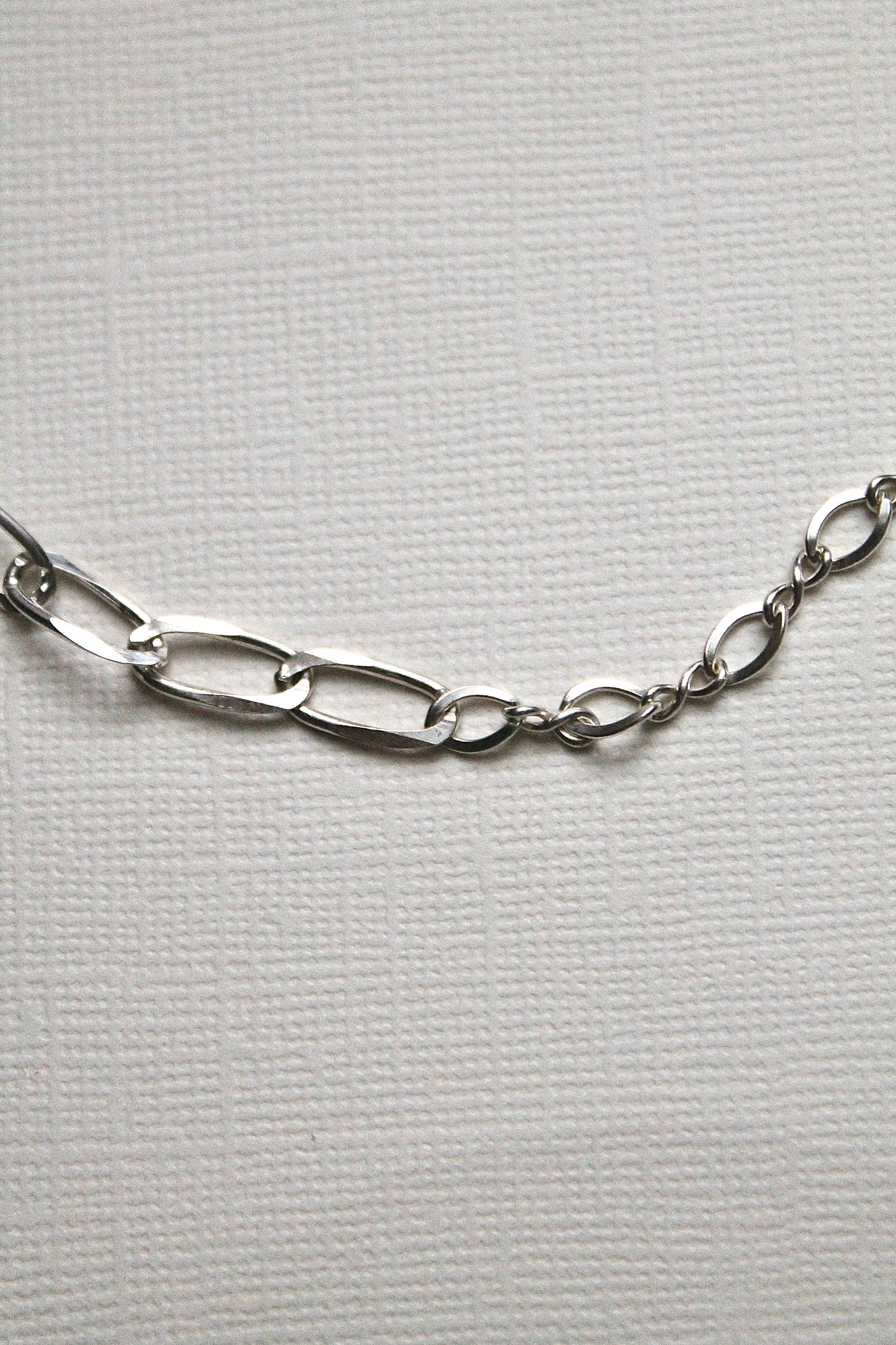 DUO CHAIN NECKLACE (THICK) - STERLING SILVER