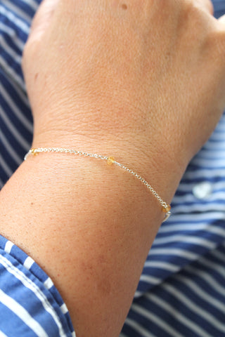 Multi Birthstone Bracelet - Citrine (November) - Personal Power