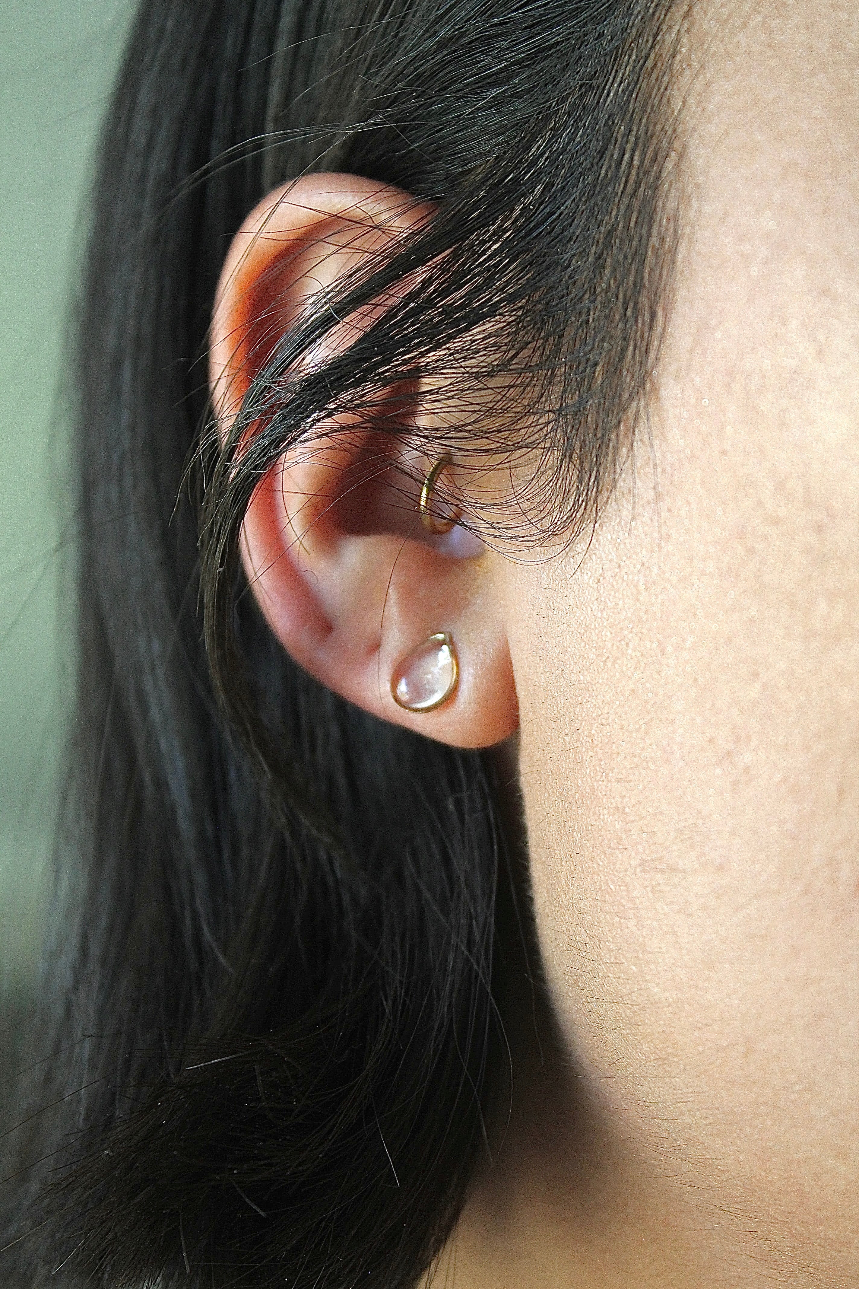 "April Showers" Resin Raindrop Studs