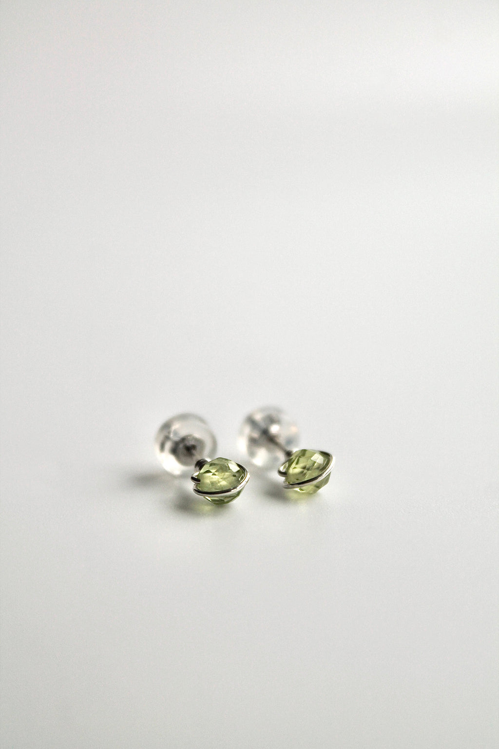 Birthstone Studs - Peridot (August) - Good Fortune