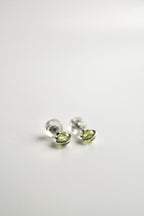 Birthstone Studs - Peridot (August) - Good Fortune