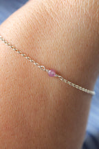 Pulsera con múltiples piedras de nacimiento: Rubí (julio) - Pasión