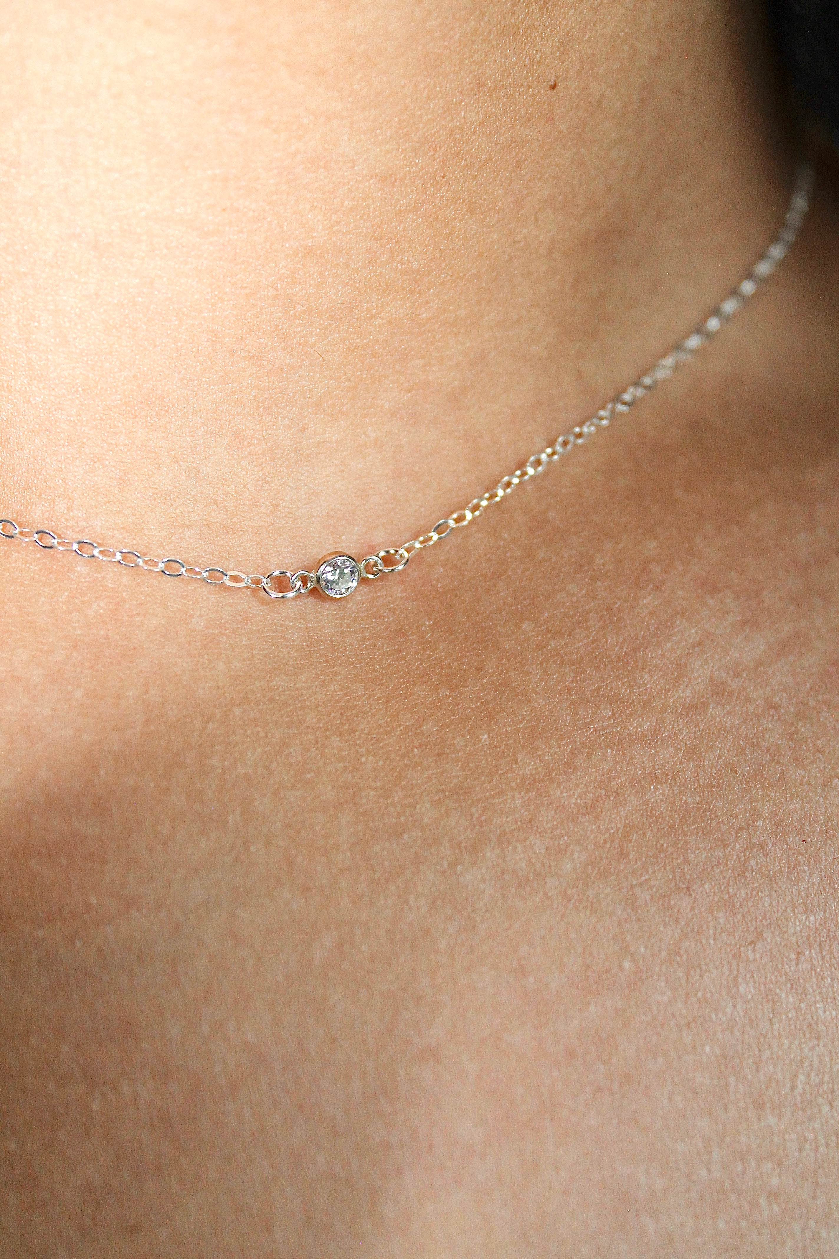 Delicate Choker Charm Necklace