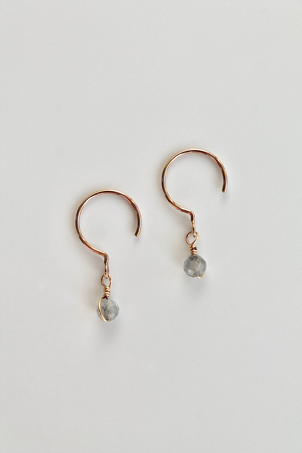 Threader Hoops (Labradorite)