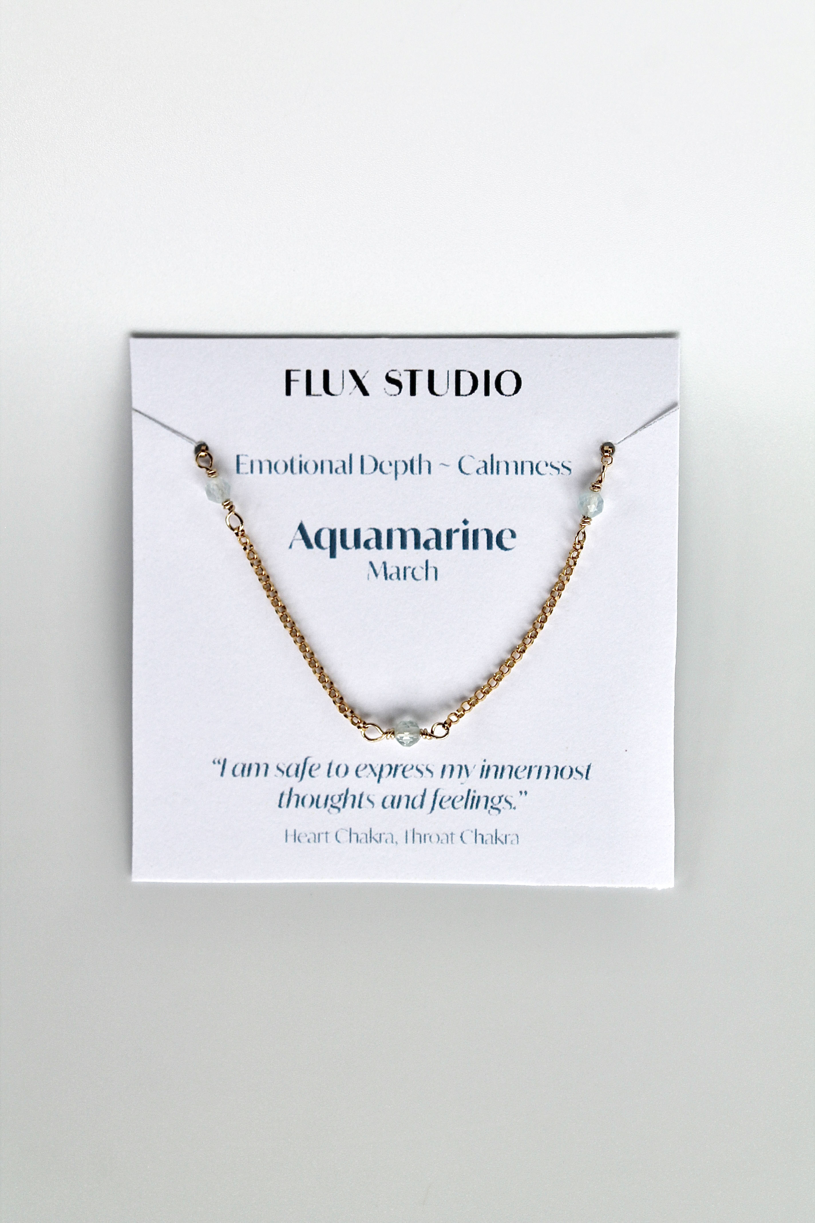 Multi Birthstone Bracelet - Aquamarine (March) - Emotional Depth