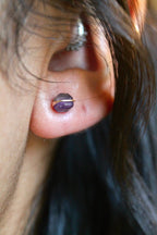 Birthstone Studs - Amethyst (February) - Serenity