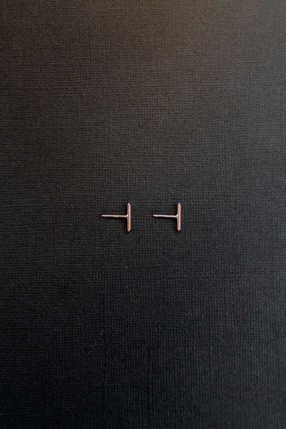 THIN T-BAR STUDS - 14K GOLD FILLED