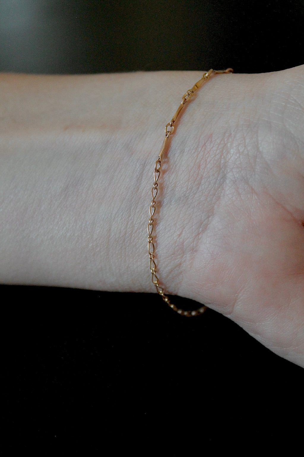 Toggle Clasp Patchwork Chain Bracelet