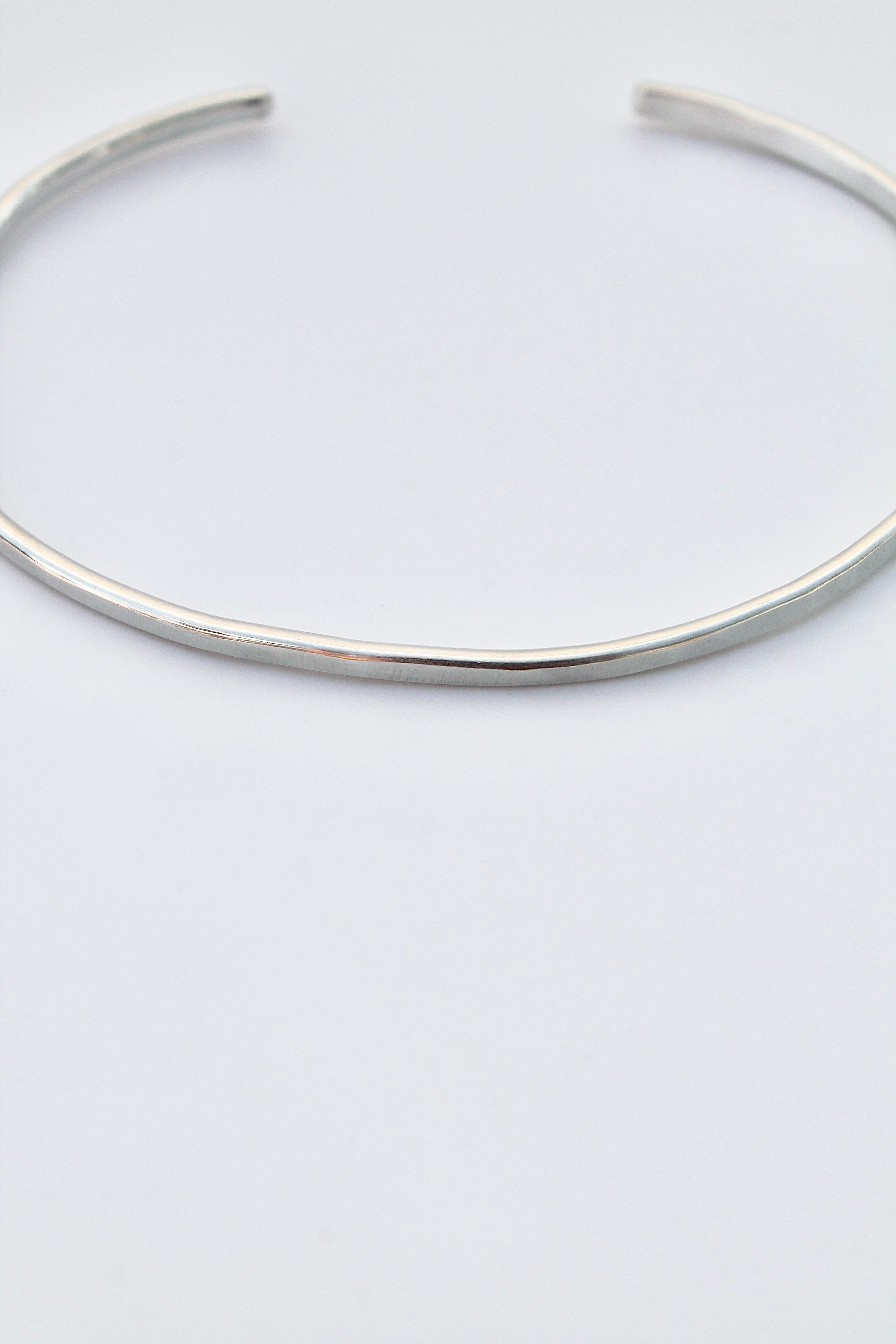 Hammered Open Bangle
