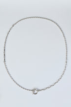 Toggle Clasp Patchwork Chain Necklace