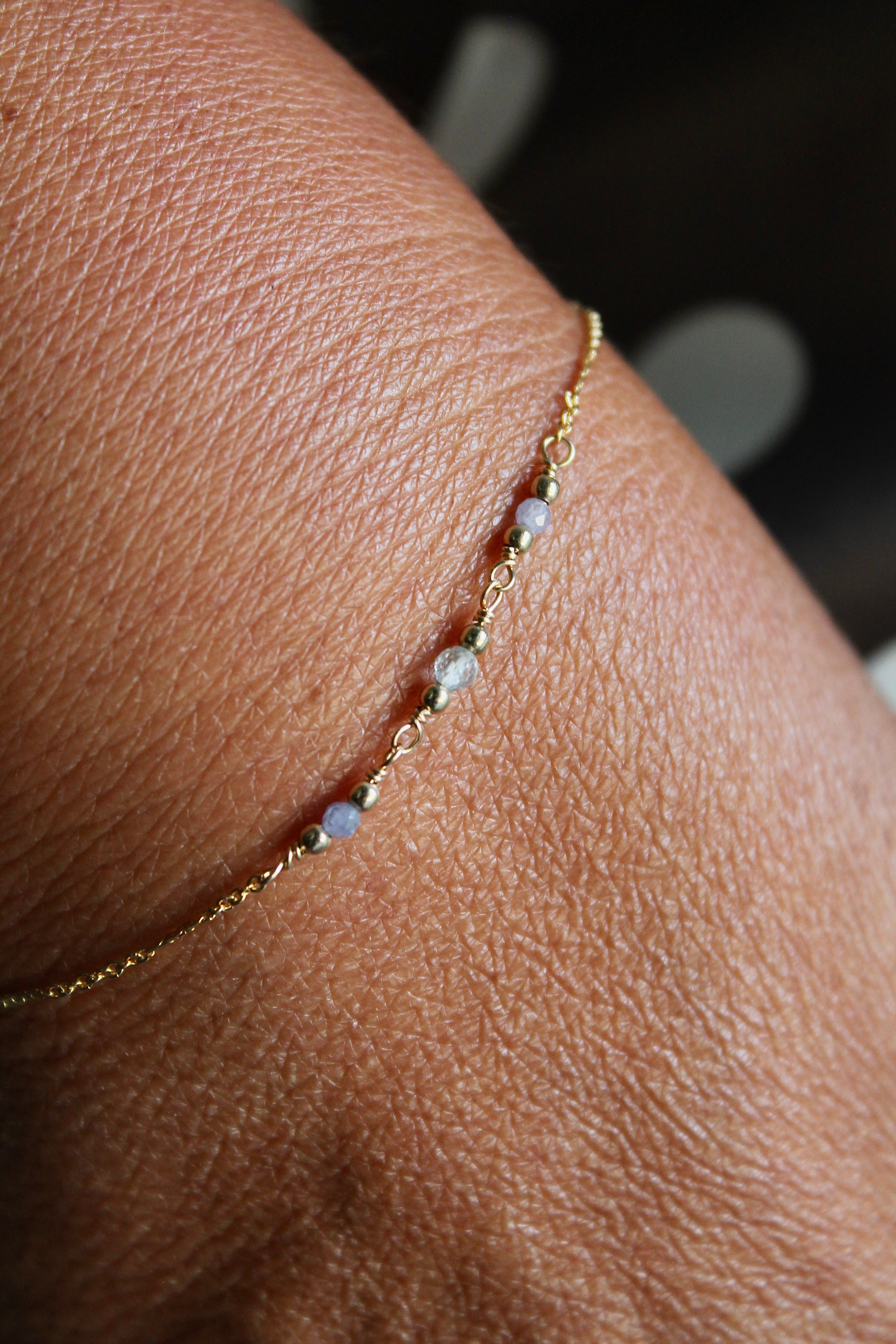 Calmness Healing Bracelet (Tanzanite & Aquamarine)