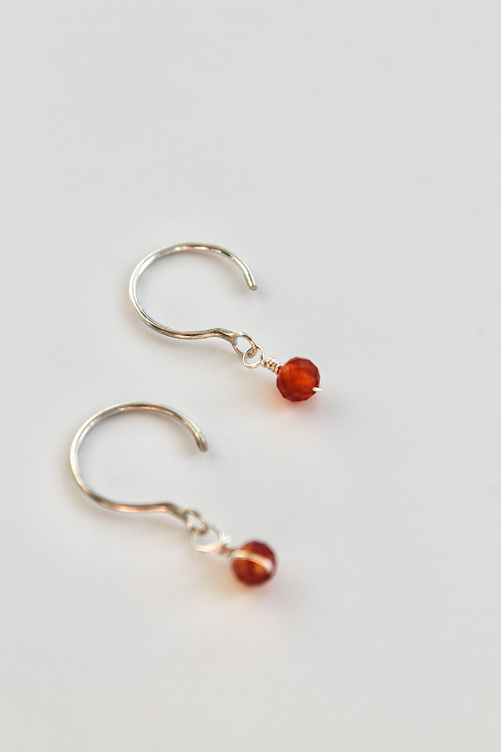 Threader Hoops (Carnelian)