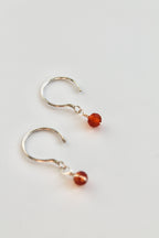 Threader Hoops (Carnelian)