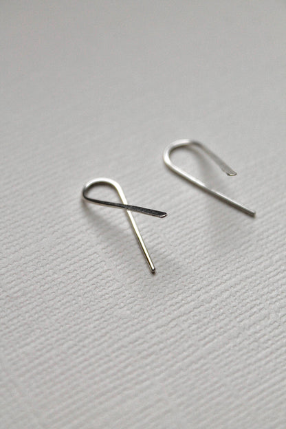 WISHBONE THREADERS (SMALL) - STERLING SILVER