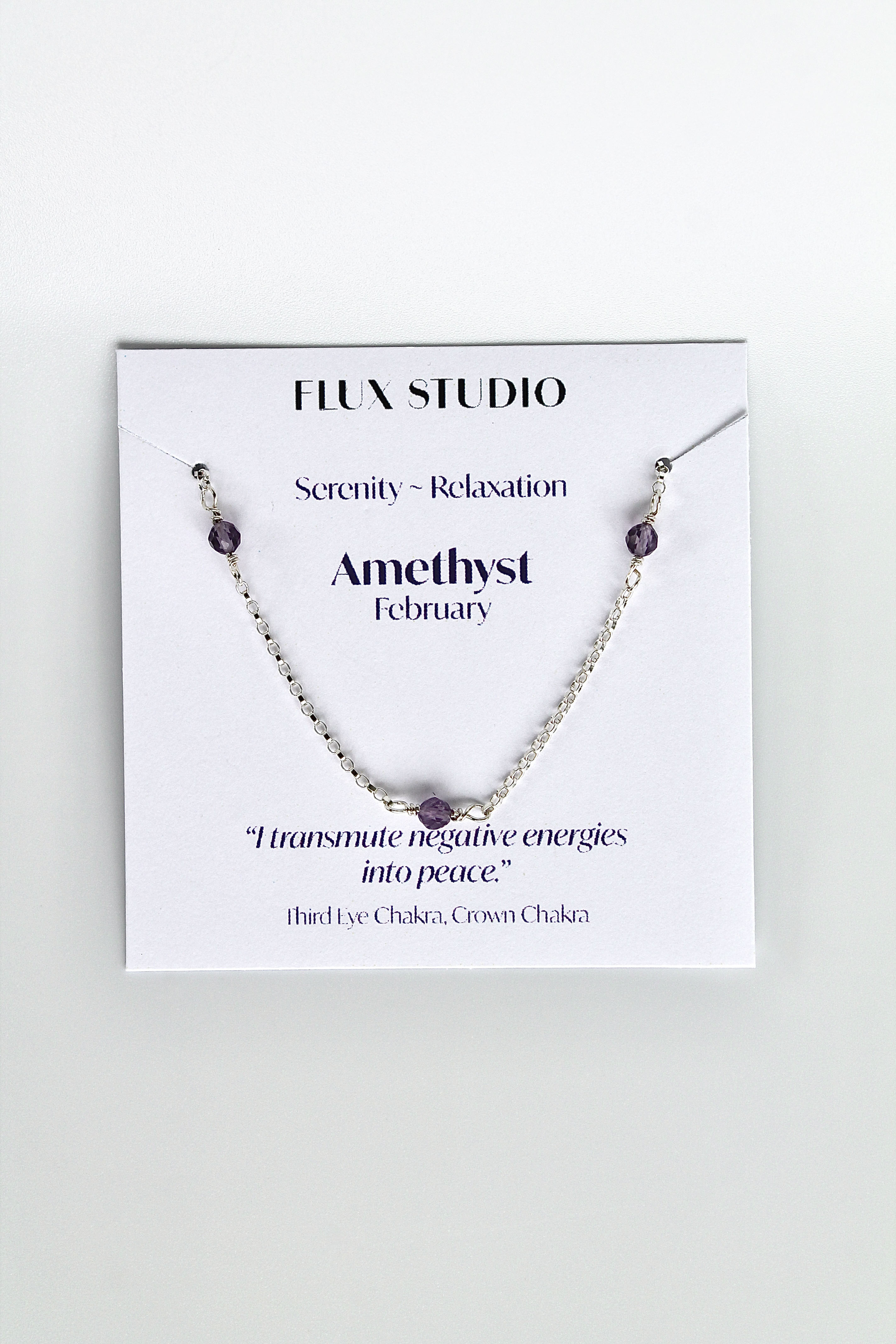 Multi Birthstone Bracelet - Amethyst (February) - Serenity