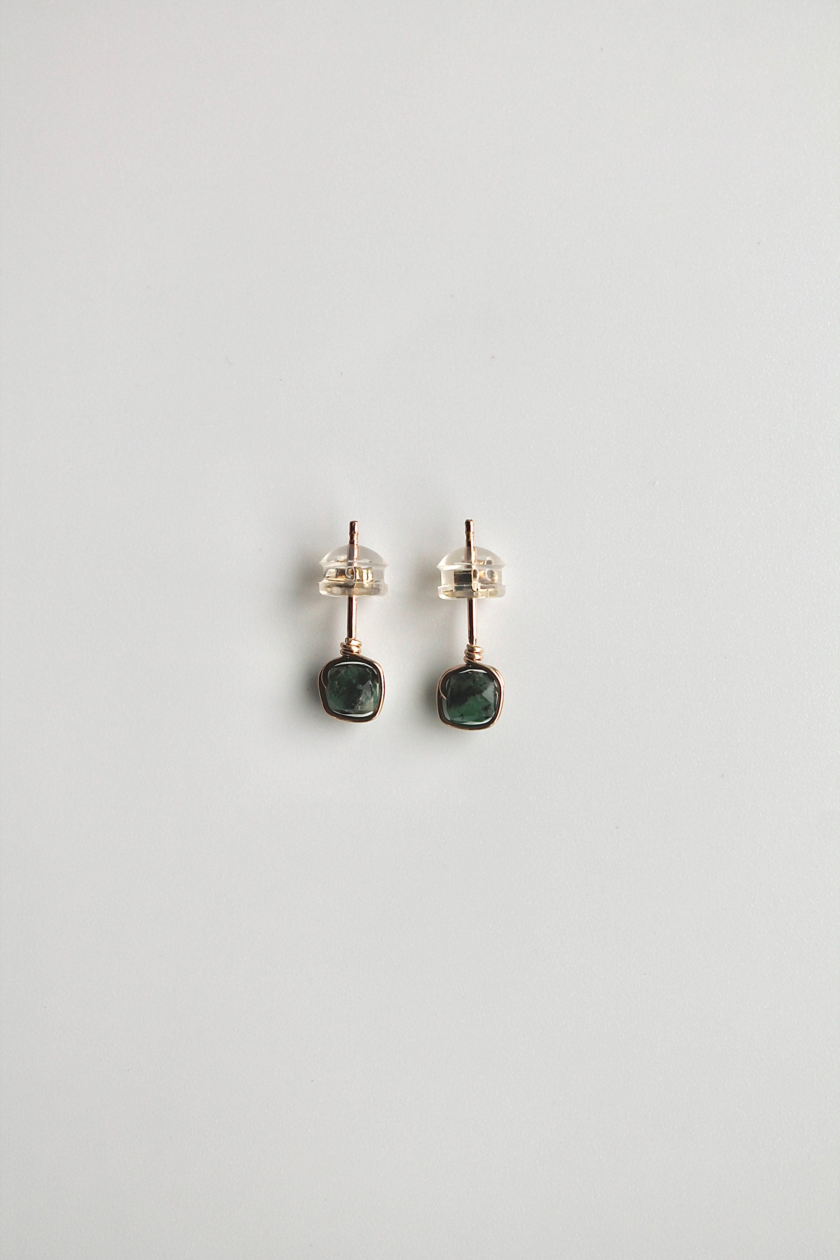 Birthstone Studs - Emerald (May) - Rejuvenation