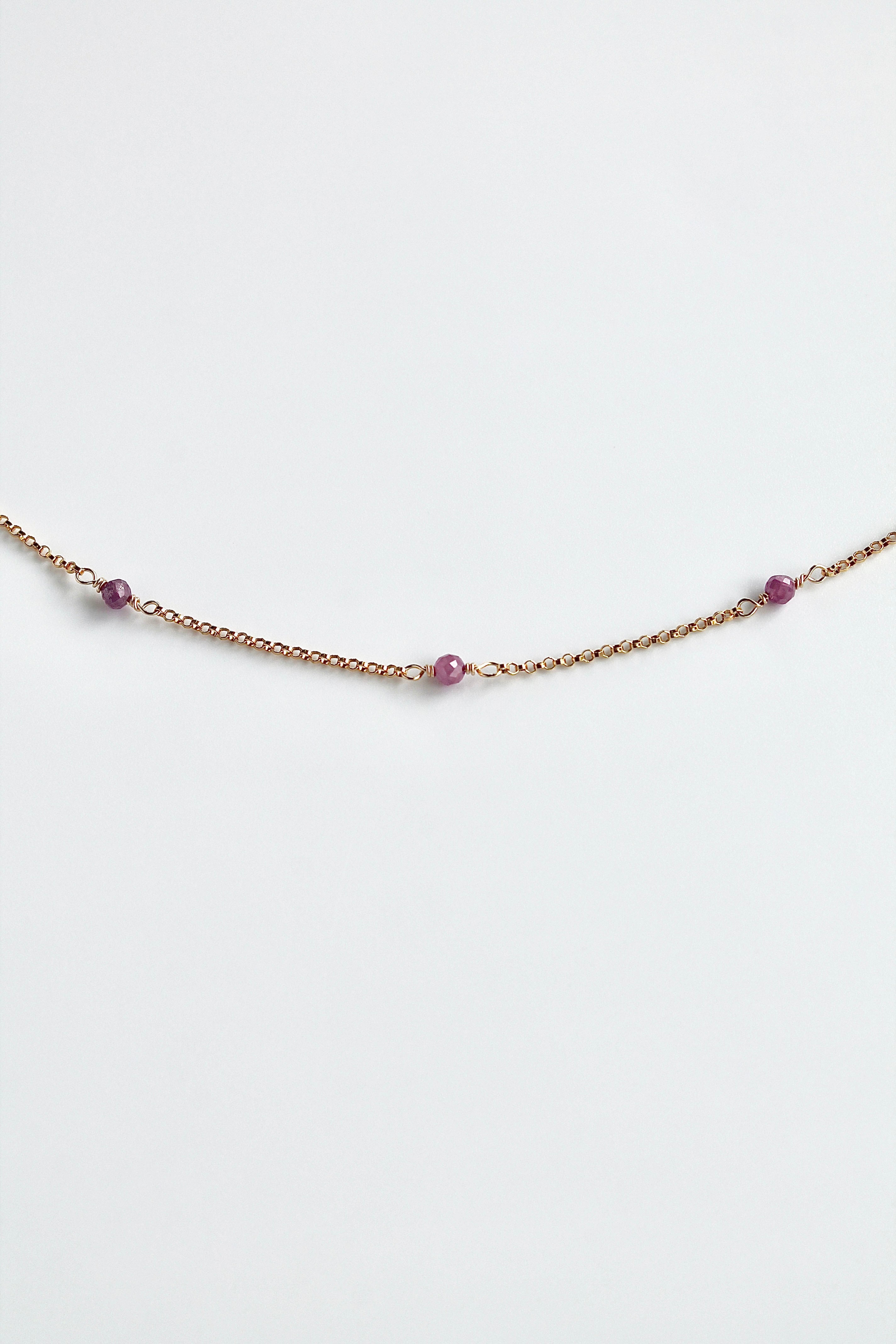 Multi Birthstone Bracelet - Ruby (July) - Passion