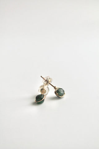Birthstone Studs - Emerald (May) - Rejuvenation