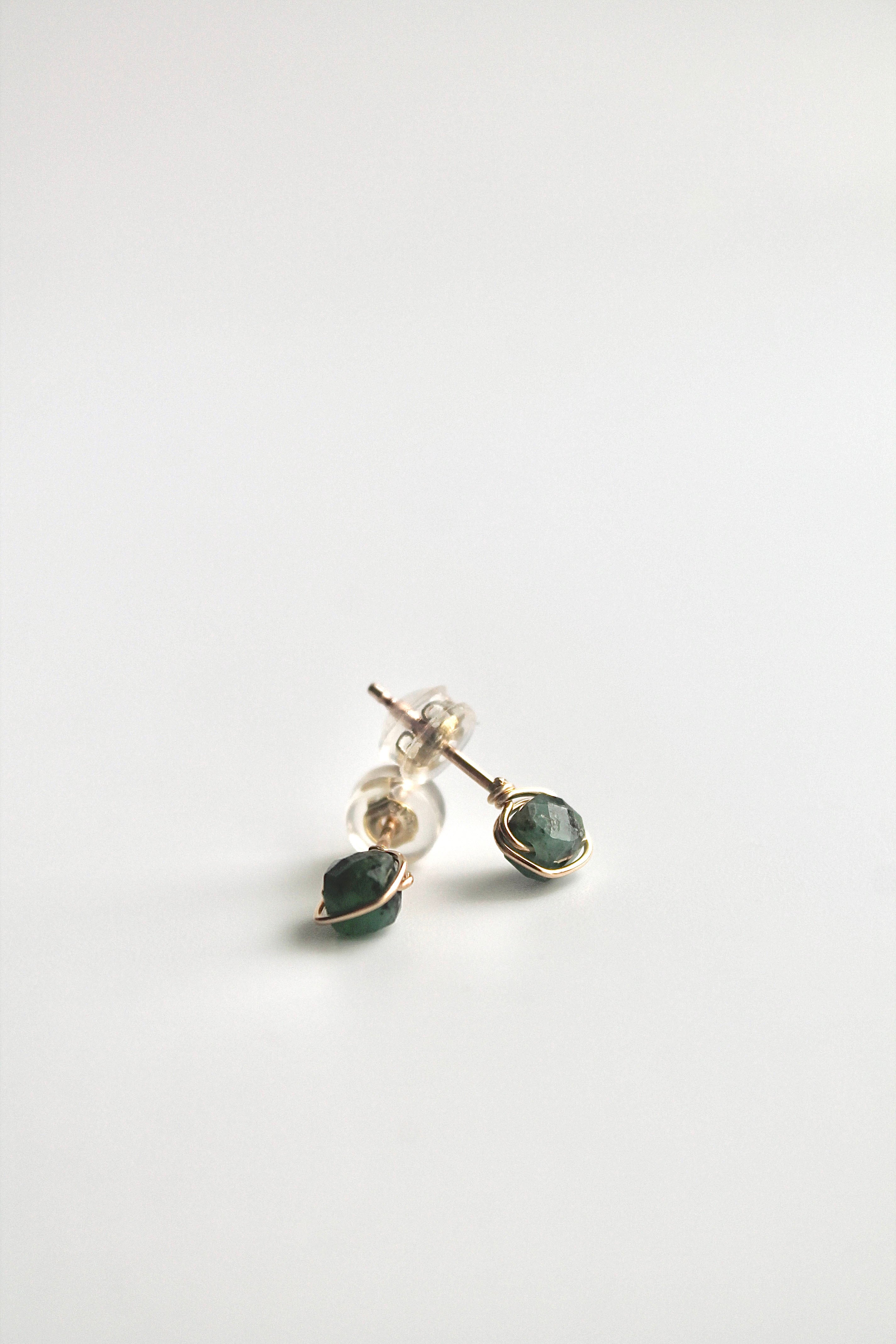 Birthstone Studs - Emerald (May) - Rejuvenation