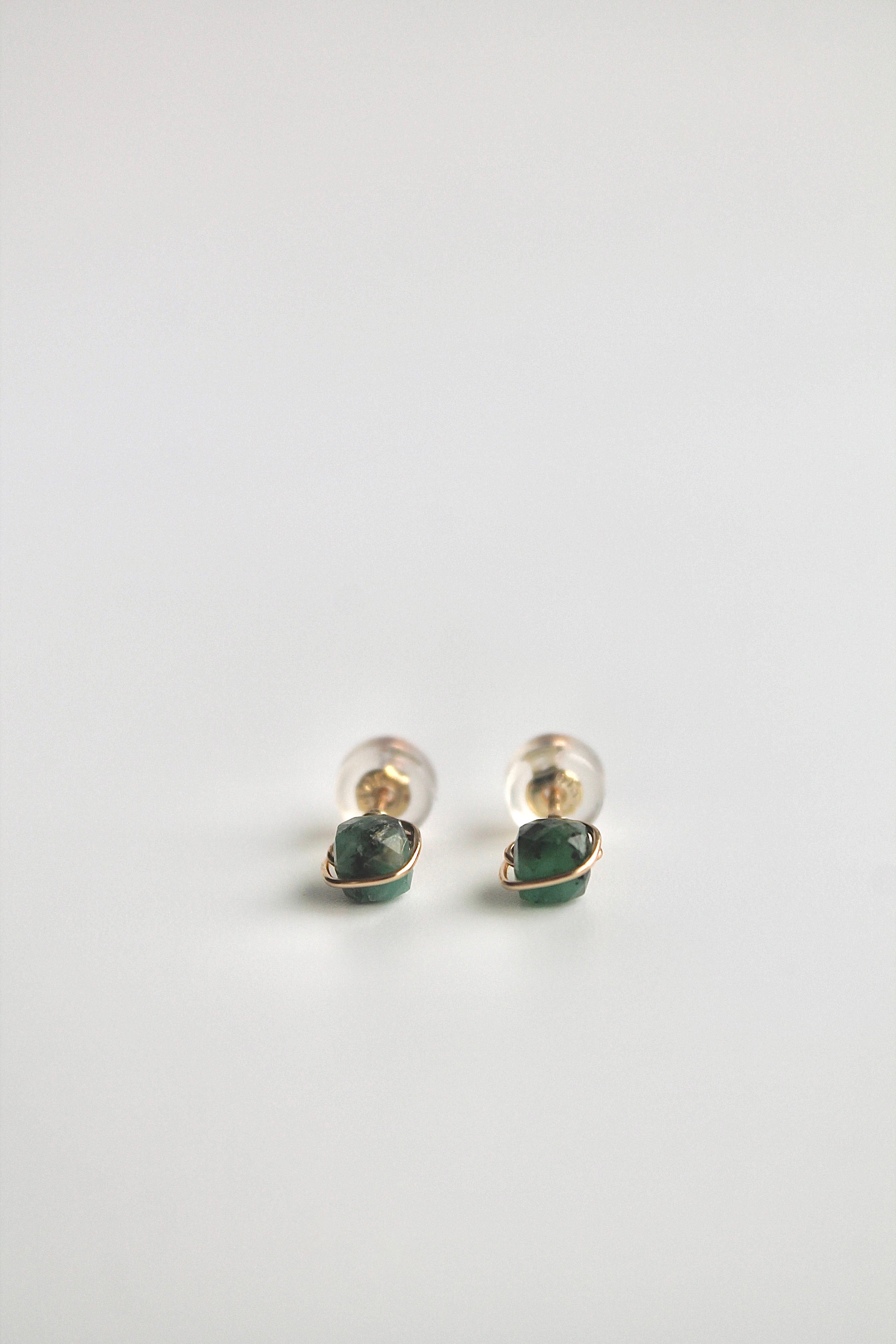 Birthstone Studs - Emerald (May) - Rejuvenation