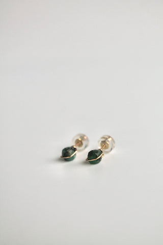 Birthstone Studs - Emerald (May) - Rejuvenation