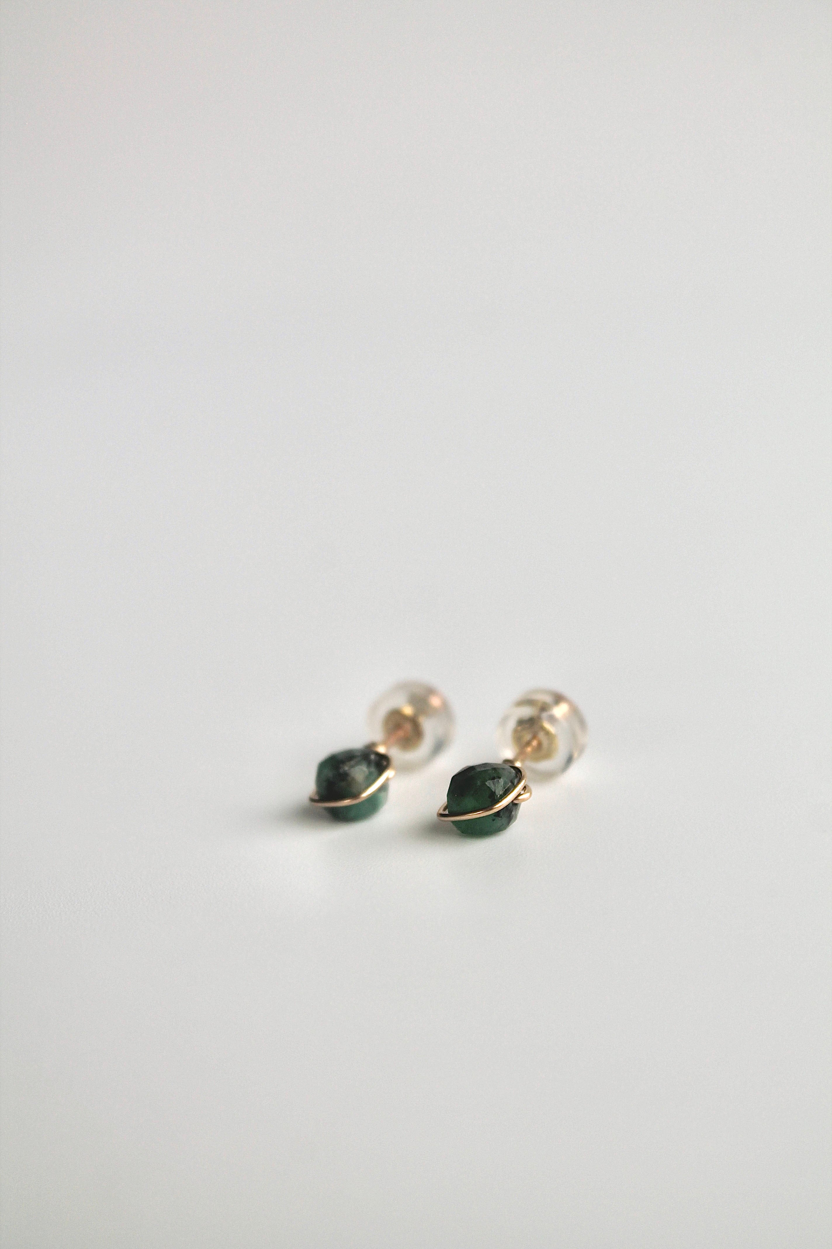 Birthstone Studs - Emerald (May) - Rejuvenation