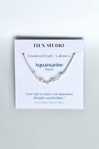 Birthstone Bar Necklace - Aquamarine (March) - Emotional Depth