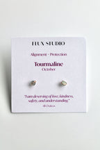 Birthstone Studs - Tourmaline (October) - Alignment