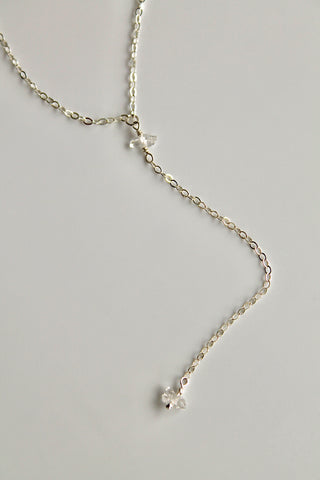 Herkimer Diamond Lariat Necklace