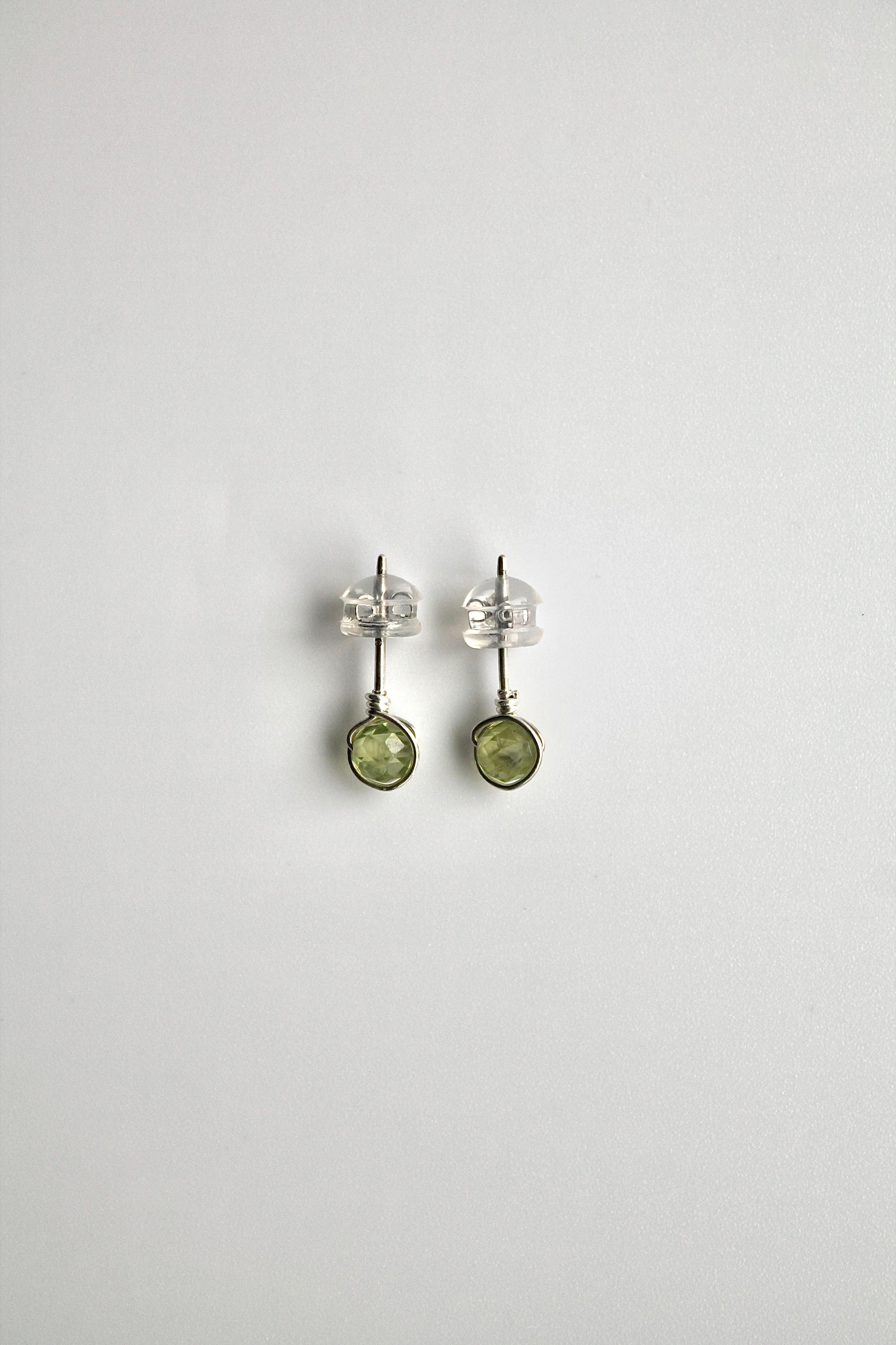 Birthstone Studs - Peridot (August) - Good Fortune