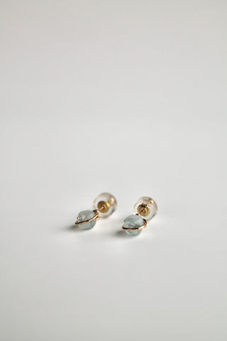 Birthstone Studs - Aquamarine (March) - Emotional Depth