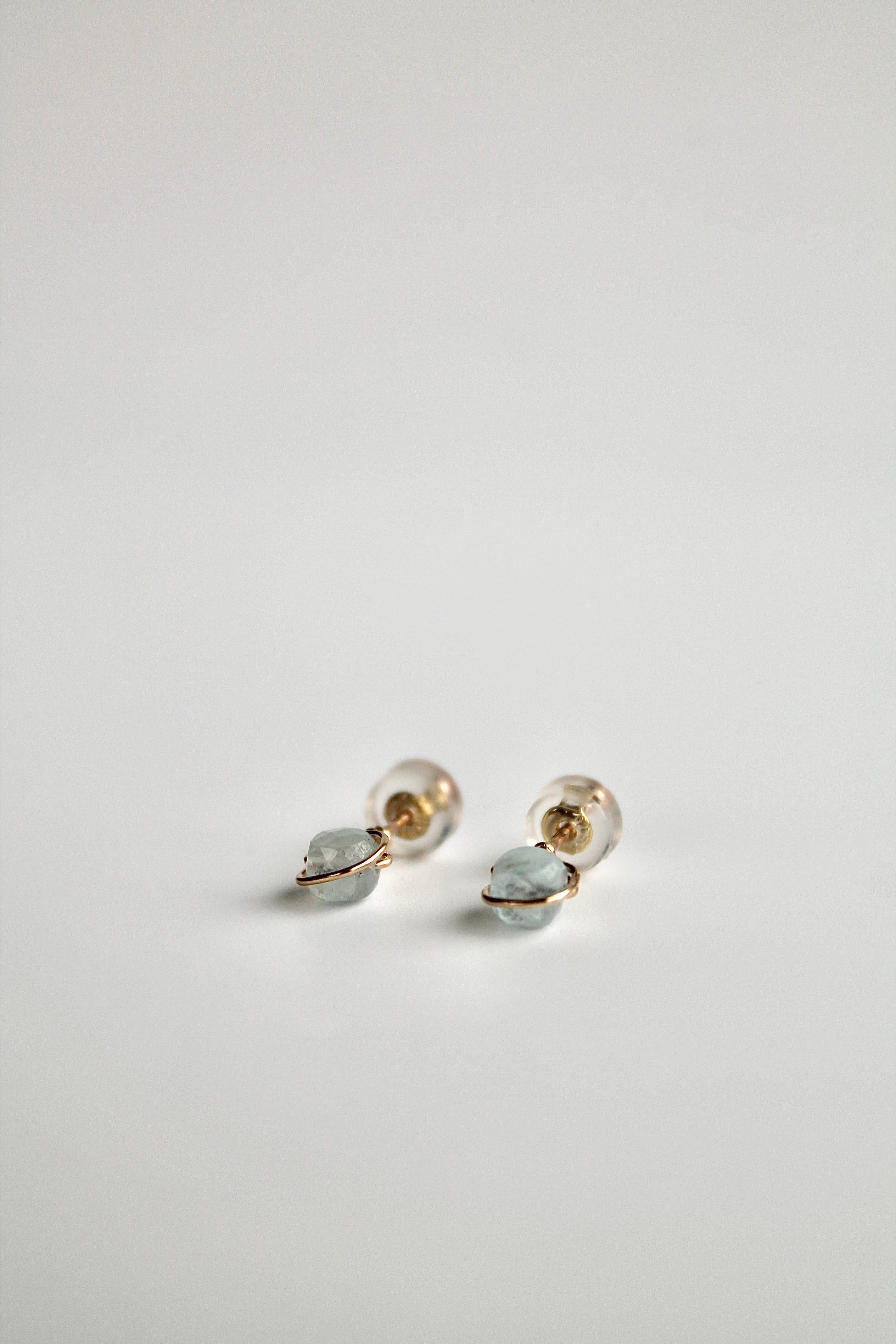 Birthstone Studs - Aquamarine (March) - Emotional Depth