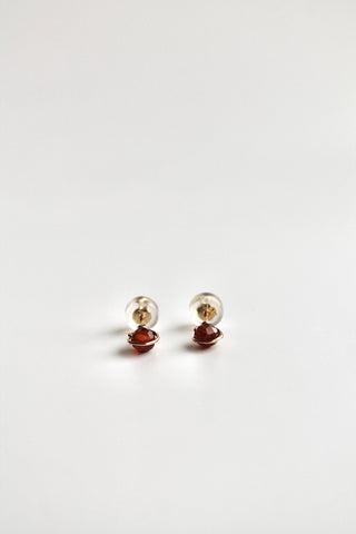 Birthstone Studs - Garnet (January) - Manifestation