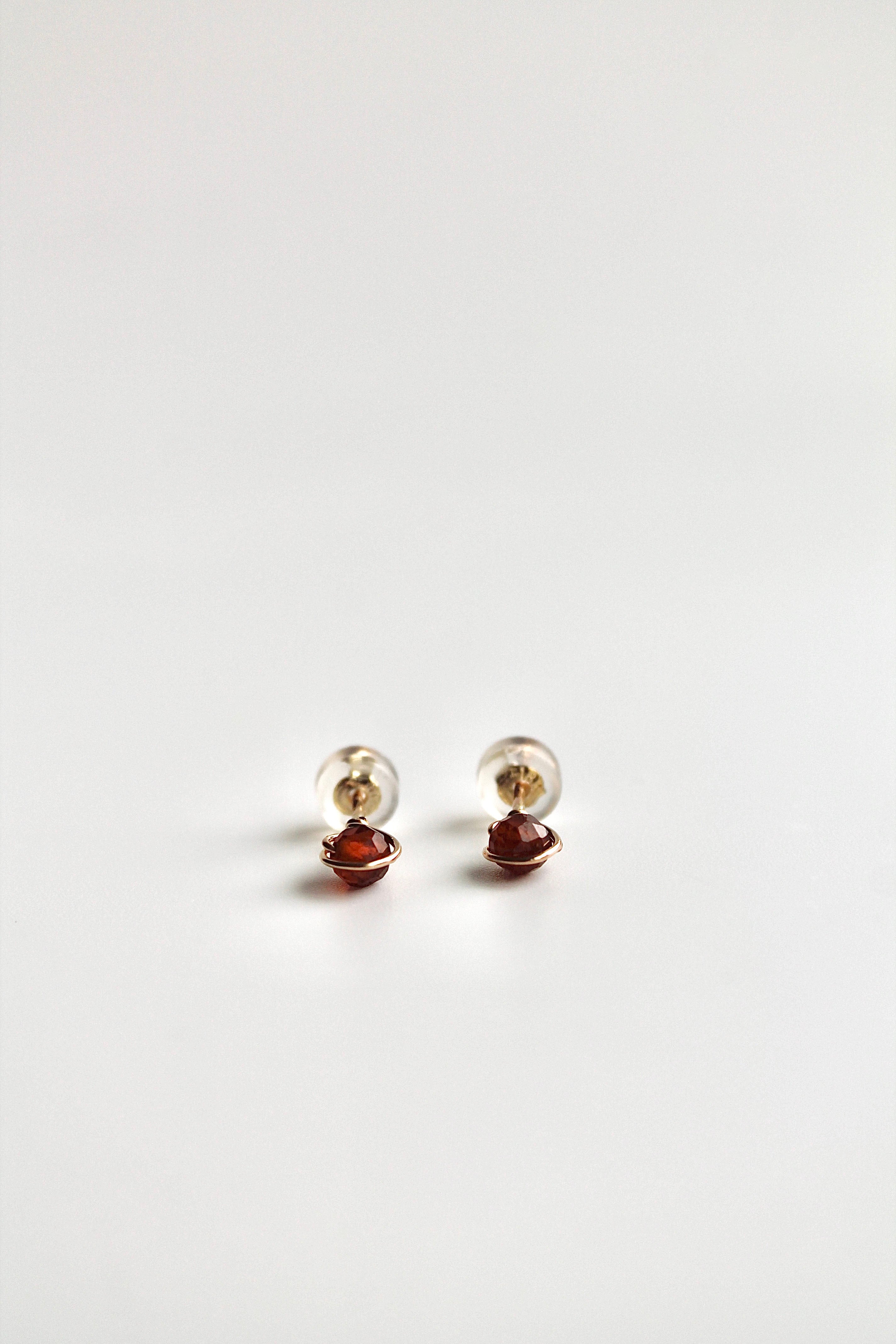 Birthstone Studs - Garnet (January) - Manifestation