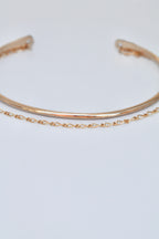Cuff & Chain Open Bangle