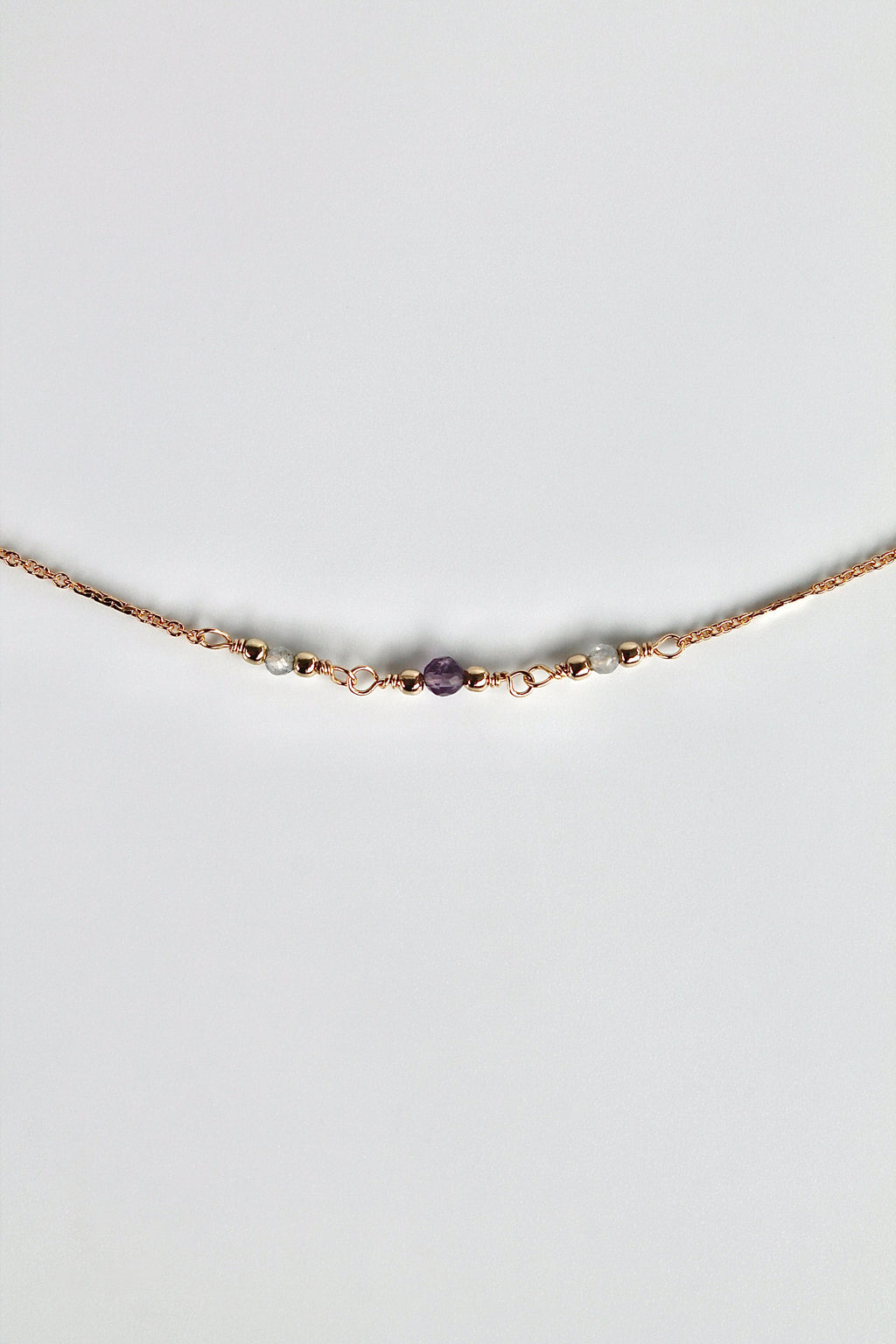 Focus Healing Bracelet (Labradorite & Amethyst)